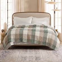 Ferice Yarn-Dyed Washed Cotton Waffle Blanket
